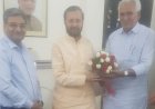 Meeting with Shree Parkash Javdekar Union Minister Govt. of india