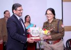 Awarded with Smt. IPS Kiran Yadav