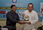 Awarded with  Sh. Dr.Subramanian Swamy, Member of Parliament, Rajya Sabha