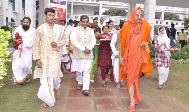 With Shri Jagat Guru Ramanand Acharya