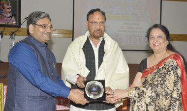 Awarded with  Sh. Ashu Verma, Ex Mayor, Ghaziabad