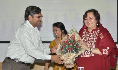 Awarded with  Smt. Pinky Anand, member of All India National Executive of BJP
