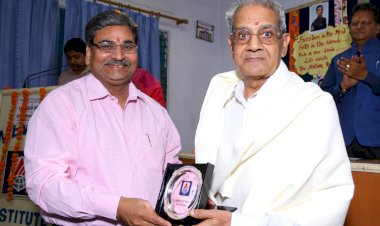 Awarded with Sh. JP Sharma Ji