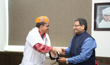Awarded with Sh. Dr Anil Saini Ji, Blood Bank Head, Government Hospital