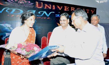 Awarded with Smt. Aditi Mehta Ji, IAS Officer