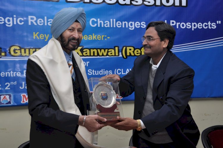Awarded with Sh. Gurmeet Kanwal, Brig, Indian Army (Retd), former Distinguished Fellow, IDSA, former Director, Centre for Land Warfare Studies, New Delhi