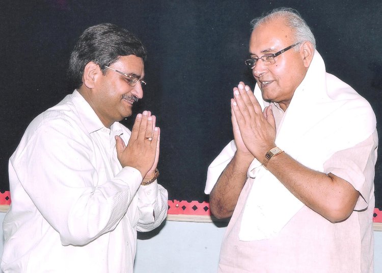with  Sh. Dr. Mahesh Chandra Sharma, Former BJP State President & Rajya Sabha MP