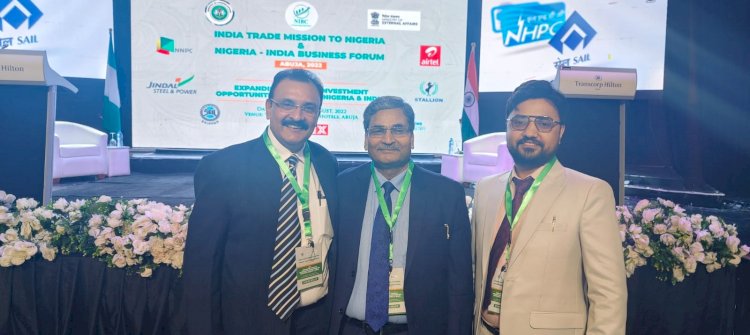 Attending international business meet